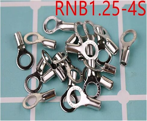 100 PCS RNB1.25-4S 4mm Diameter Ring Non-Insulated Terminal (to Type) Cable Lug Round Bare Head in Saudi Arabia