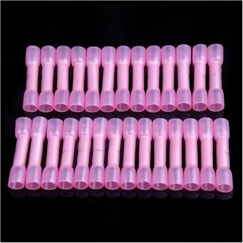 50 PCS Solder Sealed Wire Connectors Heat Derrink Butt Butt in Saudi Arabia