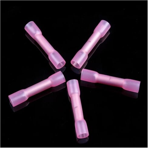 50 PCS Solder Sealed Wire Connectors Heat Derrink Butt Butt in Saudi Arabia