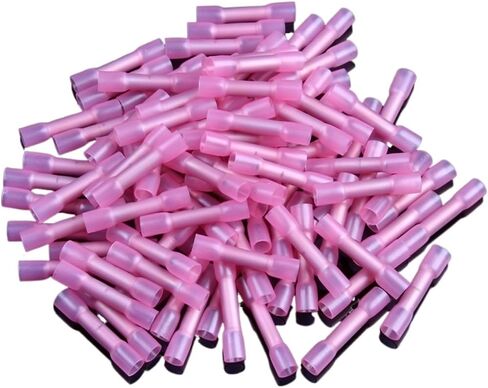 50 PCS Solder Sealed Wire Connectors Heat Derrink Butt Butt in Saudi Arabia