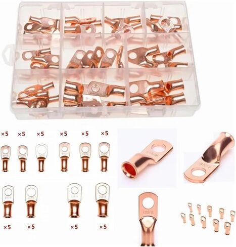 مربع من 50 PCS SC النحاس حلقة العروة المحطة الطرفية السيارات تجعيد تجعيد الموصل in Saudi Arabia