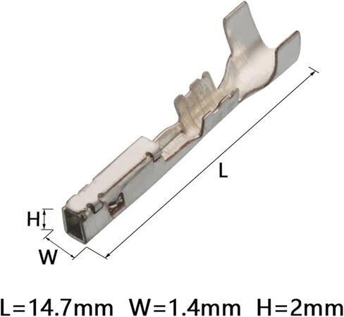 20 Pieces 0.6mm Series Brass Wire Automotive Terminal Connector Crimp Terminal DJ612-0.6A Suitable for 7282-8851-30(Male) in Saudi Arabia
