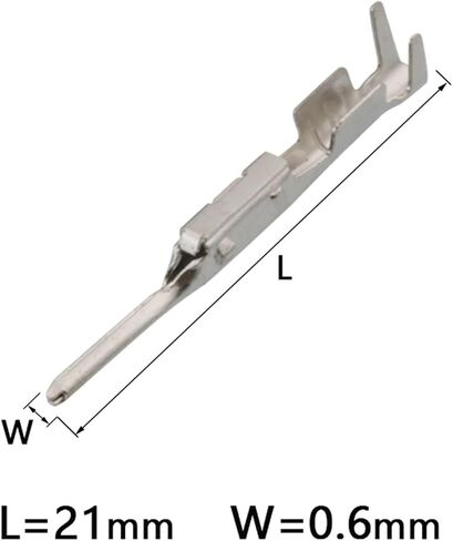 20 Pieces 0.6mm Series Brass Wire Automotive Terminal Connector Crimp Terminal DJ612-0.6A Suitable for 7282-8851-30(Male) in Saudi Arabia