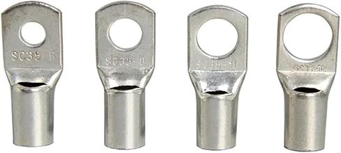 5 PCS SC 10-6 10-8 Wire Lug Terminal SC10 Bare Copper Battery Block Lug Hole 10mm Wire SC Type Crimp Cable end Connector(SC10-8) in Saudi Arabia