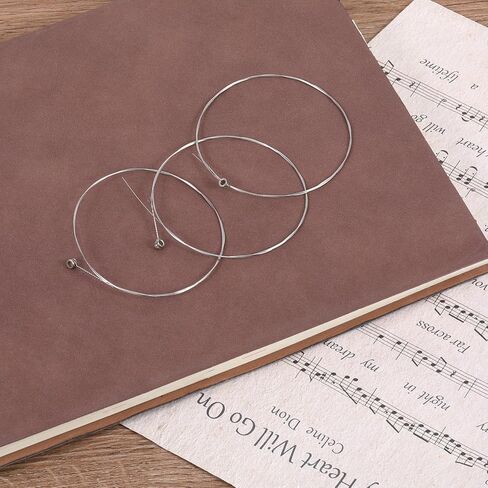 Acoustic Guitar B Strings, 5 Pack Acoustic Guitar Strings Well Balanced Light Tension Replacement Steel String Resistant Rust Prevent Brass Acoustic Tone for Beginners in Saudi Arabia
