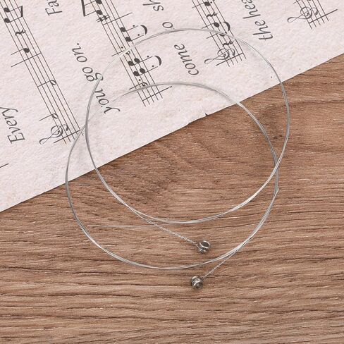 Acoustic Guitar B Strings, 5 Pack Acoustic Guitar Strings Well Balanced Light Tension Replacement Steel String Resistant Rust Prevent Brass Acoustic Tone for Beginners in Saudi Arabia