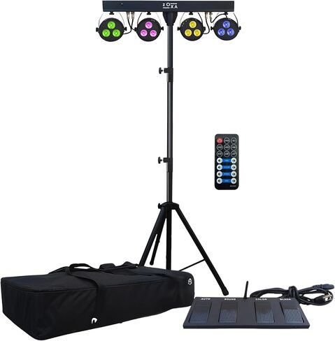 أضواء DJ وأضواء المسرح مع حامل | LED PAR GIGBAR مع DMX ، ضوء قوي النشاط الصوتي للحفلات | حزمة إضاءة DJ ، وقصة الضوء الثقيلة ، والأضواء للأحداث in Saudi Arabia
