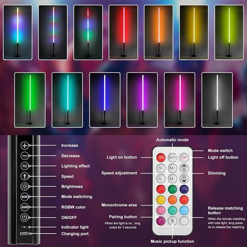 DJ أنبوب أضواء مع حامل 4800 4800 مللي أمبير في الساعة RGB Light Bar متزامن يعمل LED فيديو Light Stick Photo Booth Disco Stage Wedding Event Lighting 4 Pack in Saudi Arabia