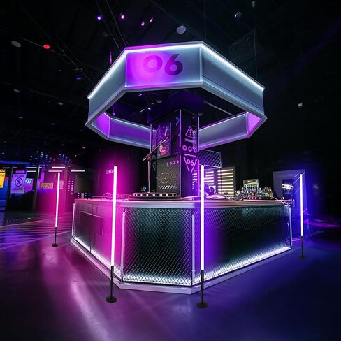 DJ أنبوب أضواء مع حامل 4800 4800 مللي أمبير في الساعة RGB Light Bar متزامن يعمل LED فيديو Light Stick Photo Booth Disco Stage Wedding Event Lighting 4 Pack in Saudi Arabia