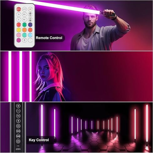 DJ أنبوب أضواء مع حامل 4800 4800 مللي أمبير في الساعة RGB Light Bar متزامن يعمل LED فيديو Light Stick Photo Booth Disco Stage Wedding Event Lighting 4 Pack in Saudi Arabia