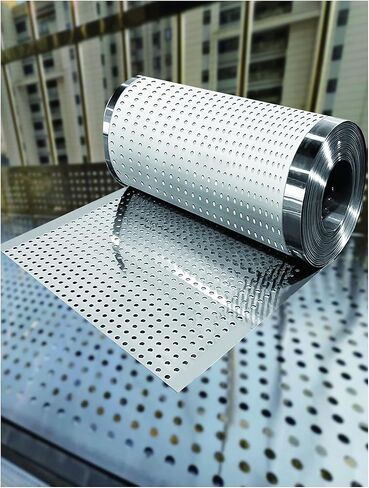 304 Stainless Steel Perforated Metal Sheets, Anti-Theft Leak-Proof Balcony Protection Pads, Durable Perforated Plates for Windows (40x300cm) in Saudi Arabia