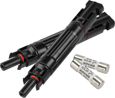 15A 1000V Solar Fuse IP67 Solar Fuse Holder Inline 2 PCS PV Panel String Fuse Male and Female Connector for Solar Pannel (Pack of 2) in Saudi Arabia