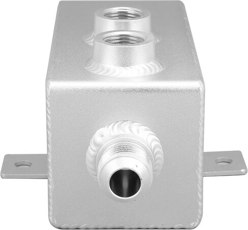 1L Aluminum Oil Catch Can with Breather and Drain Tap, Universal Fit for Most Vehicles, Durably TIG Welded Construction, to and Reuse, Keeps in Saudi Arabia