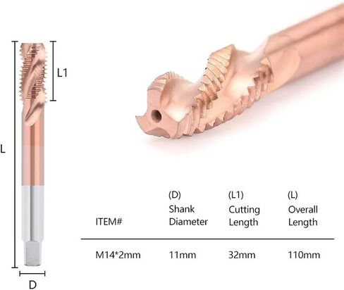 THEAR THE THE THE THE DIN371 MACHENT MACHENT TAP M3/M4/M5/M6/M8/M10/M12/M14 SCET SCET TAP THERTING THROWING 1PCS (M4X0.7) in Kuwait