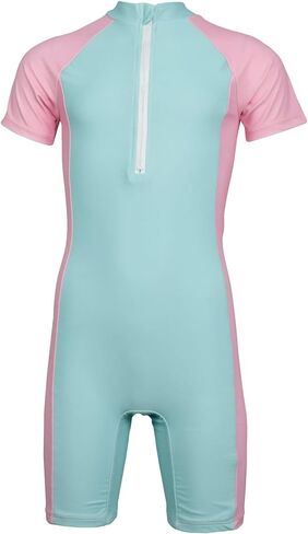 Girls All in One Wetsuit Swimsuit Surfing Diving Swimming Costume UPF 50+UV Protection One Piece Swimwear in Saudi Arabia