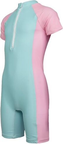 Girls All in One Wetsuit Swimsuit Surfing Diving Swimming Costume UPF 50+UV Protection One Piece Swimwear in Saudi Arabia
