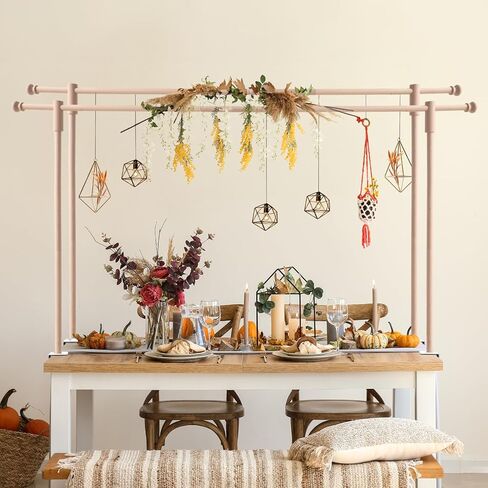 على المائدة حامل قضيب مع المشابك قابلة للتعديل 10-45 بوصة طول 15-106 بوصة طول خشبي قضيب قضيب الحفلات الذكرى السنوية in Kuwait