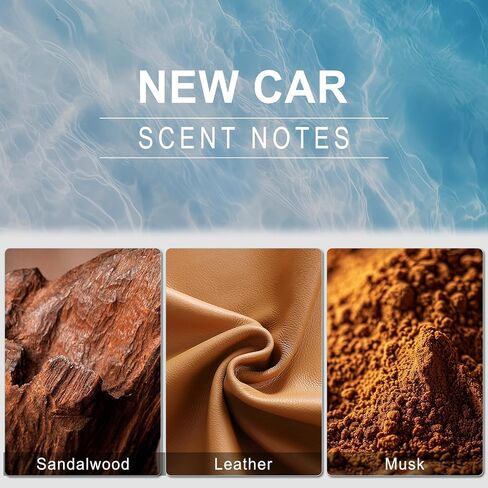 JUSTTOP Ocean Scent Car Air Freshener Clip,Provides Long Lasting Fragrance Holding for Over 120 Days,4 Vent Clips,4ml Each,Car Accessories for Men or Women(Ocean) in Kuwait