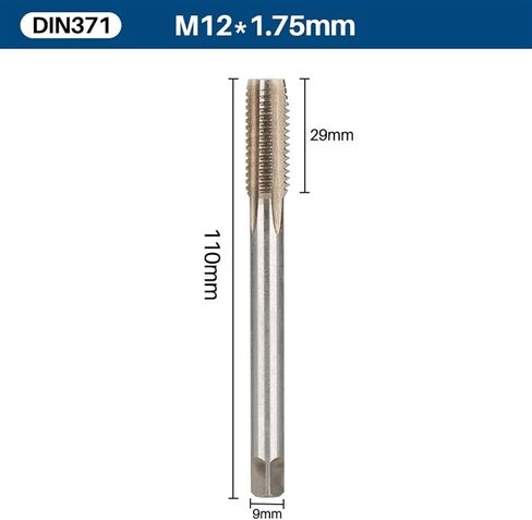 Thread Tap Din371 Machine Tap with Shank M3/M4/M5/M6/M8/M10/M12/M14 Metric Scre Tap Bit Threading There 1PCS (M3x0.5mm) in Kuwait