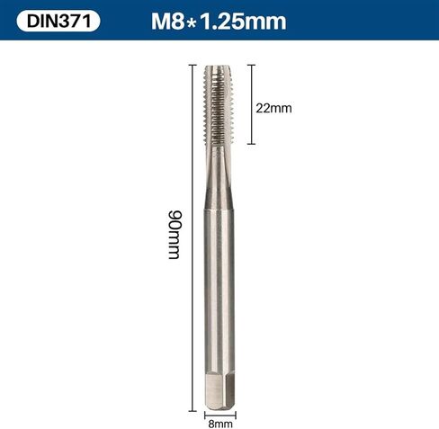 Thread Tap Din371 Machine Tap with Shank M3/M4/M5/M6/M8/M10/M12/M14 Metric Scre Tap Bit Threading There 1PCS (M3x0.5mm) in Kuwait