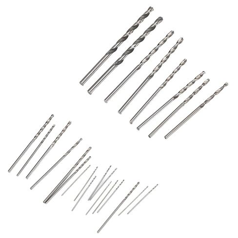 25Pcs Micro Drill Bit Set HSS Straight Shank Mini Power Tools for Jewelry, Watch Repair, PCB Crafts, Home DIY, 0.5-3mm in Saudi Arabia