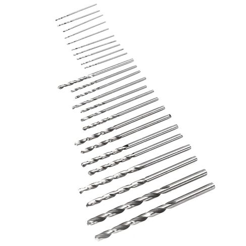 25Pcs Micro Drill Bit Set HSS Straight Shank Mini Power Tools for Jewelry, Watch Repair, PCB Crafts, Home DIY, 0.5-3mm in Saudi Arabia