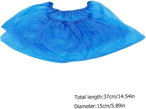 ABOOFAN 100Pcs Non Slip Shoe Covers Disposable Nonwoven Shoe Cases for Indoor Use Dustproof and Practical for Model Rooms Laboratories and Rainy Days in Saudi Arabia