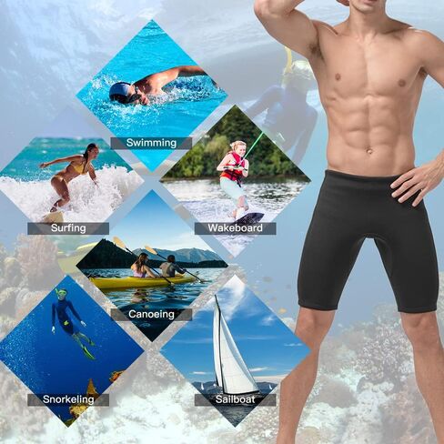 3mm Neoprene Wetsuit Shorts Men's Swimming Trunks Diving Ps Water Sport Underwear Swimsuit Bottom in Saudi Arabia