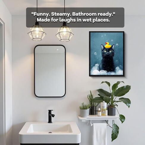 WOXZQ Bathroom Decor,Crocodile Lying In Bathtub For Bathroom Wall Art, Funny Animal Modern Restroom Decor, Cute Crocodile Artwork For Restroom, Funny Green Painting In 12x16 Inch in Saudi Arabia