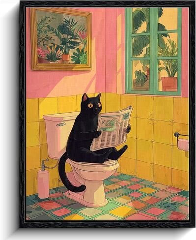 WOXZQ Bathroom Decor,Crocodile Lying In Bathtub For Bathroom Wall Art, Funny Animal Modern Restroom Decor, Cute Crocodile Artwork For Restroom, Funny Green Painting In 12x16 Inch in Saudi Arabia