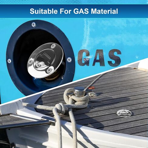 Boat Fuel Deck Fill/Filler with Keyless Cap with Screws, Marine Mirror Polished Stainless Steel Hardware Angled Neck for Boat Yacht Caravan in Saudi Arabia