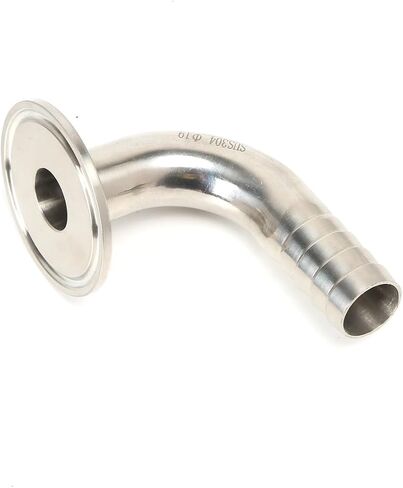 SAP 19/25/32/38/51MM SS304 خرطوم أنبوب بارب تركيب 1.5/2 "TRI Clamp 90 درجة خراطيم خراطيم خرطوم خرطوم مخطوطة (TC25.2XOD19 (3A)) in Saudi Arabia
