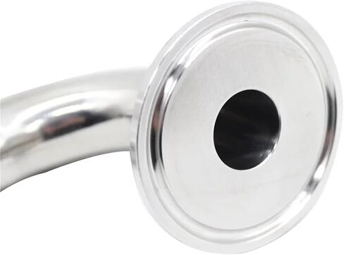 SAP 19/25/32/38/51MM SS304 خرطوم أنبوب بارب تركيب 1.5/2 "TRI Clamp 90 درجة خراطيم خراطيم خرطوم خرطوم مخطوطة (TC25.2XOD19 (3A)) in Saudi Arabia