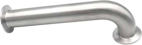 304/316L من الفولاذ المقاوم للصدأ 90 درجة المرفق Tri Clamp Long Extension 25 38 51mm أنبوب أنبوب تركيب homebrew 1 "1.25" 1.5 "2" (OD25X50.5 ، L610MM_SS316L) in Saudi Arabia