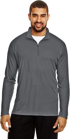 Team 365 Men Zone Performance Quarter-Zip M Sport Graphite in Saudi Arabia