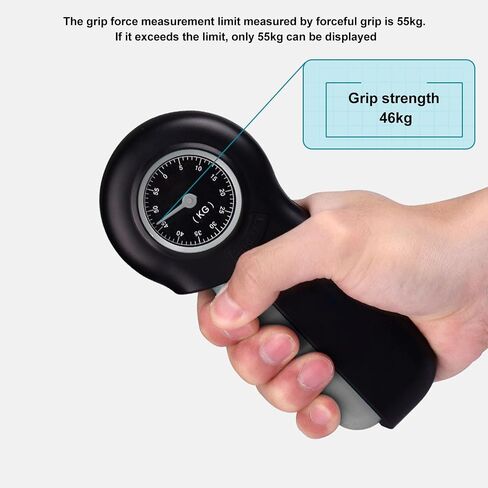 Hand Strengthener Grip Tester, Lightweight Portable ABS Hand Dynamometer for Measuring Grip Strength for Finger Trainer Wrist Strengthening Device Home Exercise in Saudi Arabia