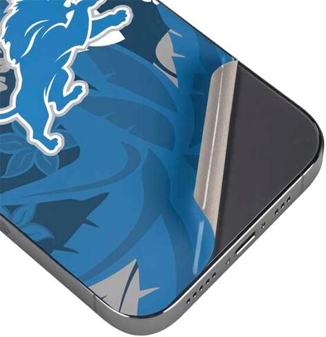 Skinit Decal Phone Skin Compatible with iPhone 16 Pro - Officially Licensed NFL Detroit Lions Distressed Design in Saudi Arabia