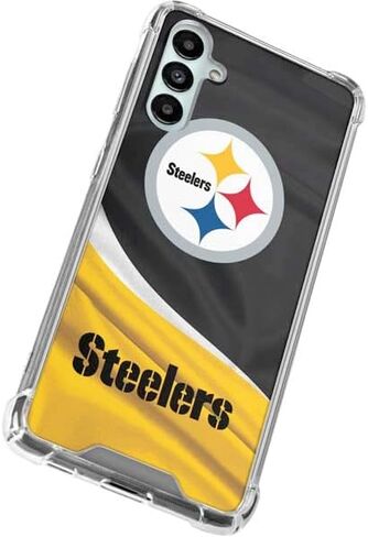 Skinit Clear Phone Case متوافق مع Galaxy A14 5G - تصميم NFL Pittsburgh Steelers المرخص رسميًا in Saudi Arabia