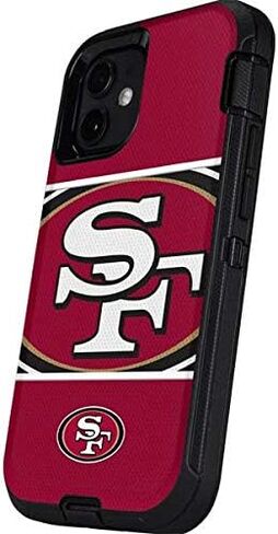 Skinit Skinit Phone Skin متوافق مع Case Otterbox Defender لـ iPhone 12 Mini - NFL San Francisco 49ers Zone Design in Saudi Arabia