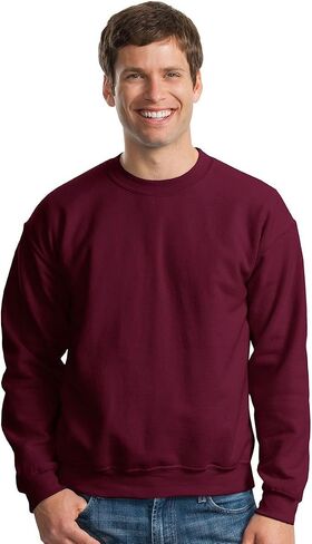 Gildan Heavy Blend Adult Crew Neck SweatShirt Maroon M in Saudi Arabia