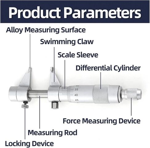 1PCS ميكرومتر داخل مقياس ميكرومتر مقياس ميكرومتر (125-150 مم من الداخل) in Kuwait