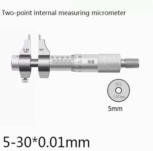 Three-Claw Inner Diameter Micrometer Three-Point Internal Measurement Inner Diameter Micrometer Aperture 0.005mm(35-40mm) in Kuwait