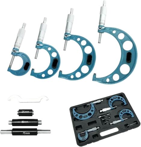 مجموعة خارج الميكرومتر الضريبية 0-100 مم 0.01 مم قياس مقياس الدقة micrometer مجموعة ميكرومتر in Kuwait