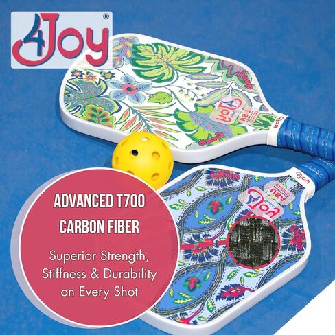4Joy Pickleball Paddle Amp4 Series - T700 Carbon Fiber Pickleball Paddless - مضارب Pickleball Profession in Saudi Arabia