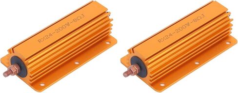 مقاوم المقاوم المقاوم للألمنيوم 8OHM 200W المقاوم للطاقة ، 2pcs المسمار المسمار الصنبور مقاوم ألومنيوم مثبت in Saudi Arabia