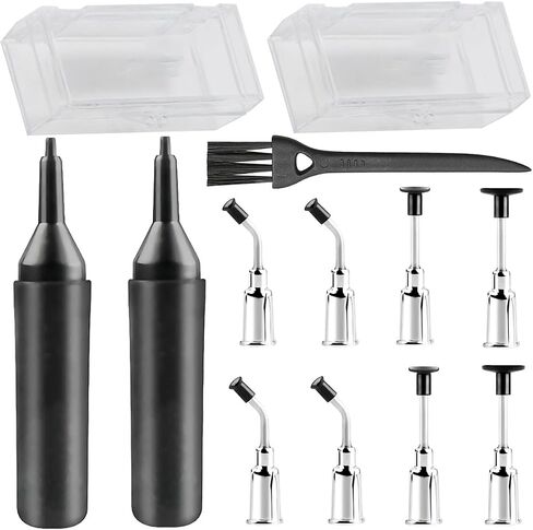 2 PCS VACUUM PEN PEN IC IC IC التقاط أدوات رقاقة مزيل الأداة مسجلة رقاقة لوحة رقاقة مع نصائح الشفط مربع تخزين أكواب الشفط ل QFP TSOP TSSOP رقاقة IC IC in Saudi Arabia