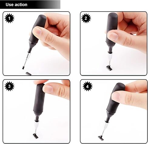 2 PCS VACUUM PEN PEN IC IC IC التقاط أدوات رقاقة مزيل الأداة مسجلة رقاقة لوحة رقاقة مع نصائح الشفط مربع تخزين أكواب الشفط ل QFP TSOP TSSOP رقاقة IC IC in Saudi Arabia