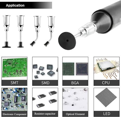 2 PCS VACUUM PEN PEN IC IC IC التقاط أدوات رقاقة مزيل الأداة مسجلة رقاقة لوحة رقاقة مع نصائح الشفط مربع تخزين أكواب الشفط ل QFP TSOP TSSOP رقاقة IC IC in Saudi Arabia