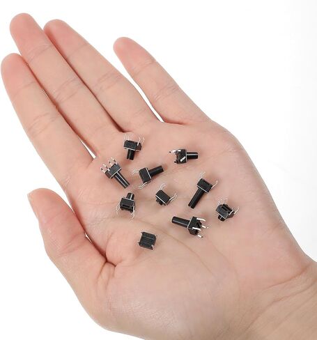 200 PCS مفاتيح اللمسية 10 قيمة 4 دبابيس 6 × 6 مم Micro لحظة التبديل in Saudi Arabia