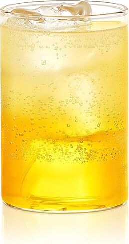 Borosil Drinking Glasses, 12 Oz, Set of 6, BPA Free, Borosilicate Drinking Glass, Clear & Lightweight Water Glass Set, Odor Resistant, Freezer & Dishwasher Safe, Glasses for Juice, Beer & Cocktails in Kuwait